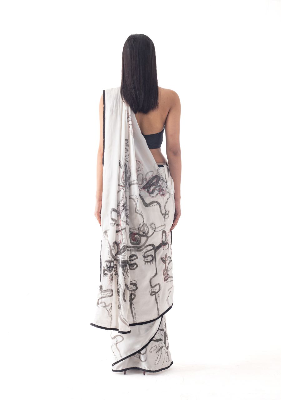 DYE PAINTED SAREE - image 3