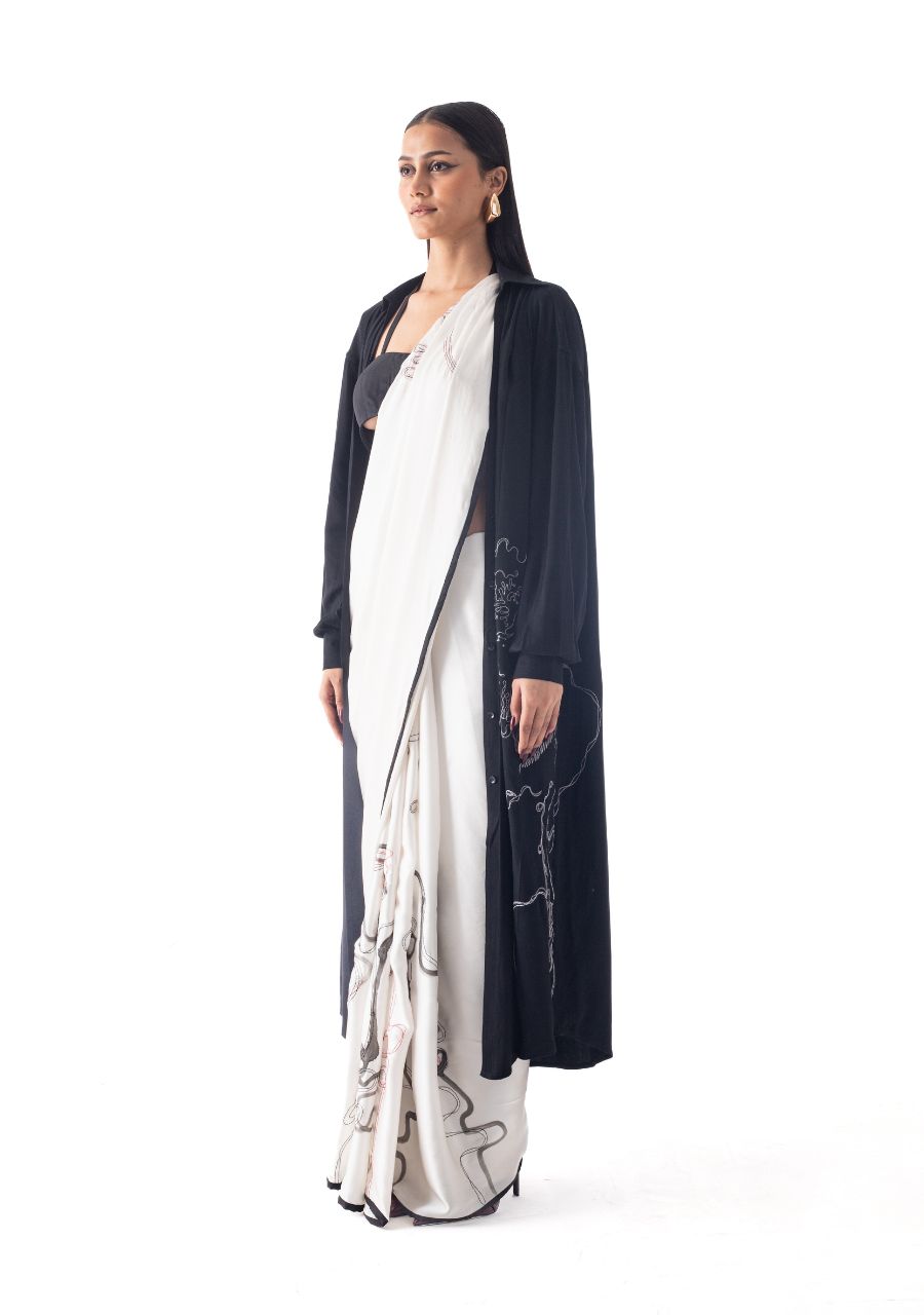 DYE PAINTED SAREE - image 4
