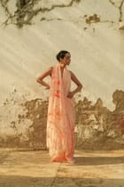 Sweet Peach Saree view 5