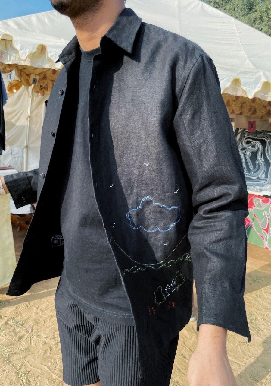 LANDSCAPE SHIRT - BLACK - image 1