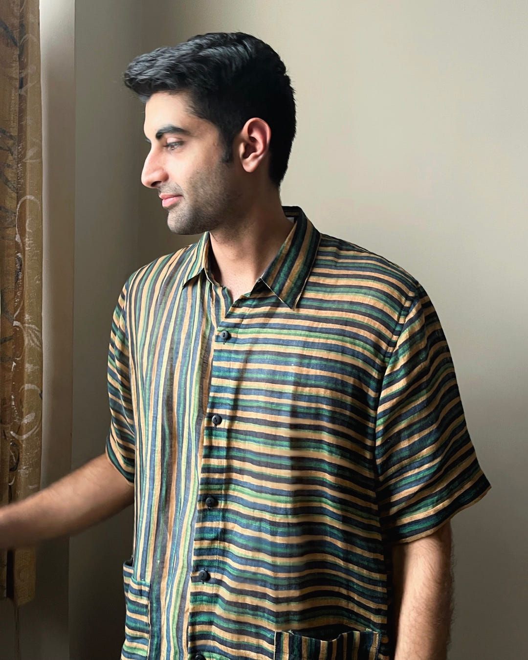 EARTHY STRIPED SHIRT - image 5