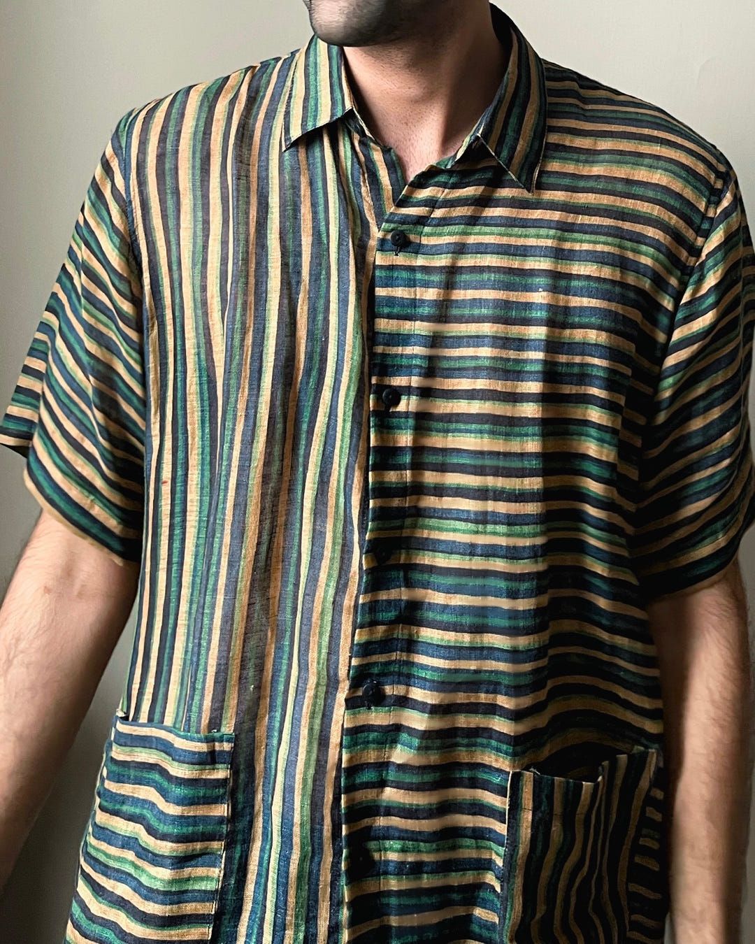 EARTHY STRIPED SHIRT - image 6