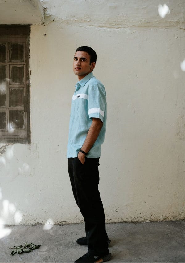 NA by Nitya — LOGO STRIPE SHIRT