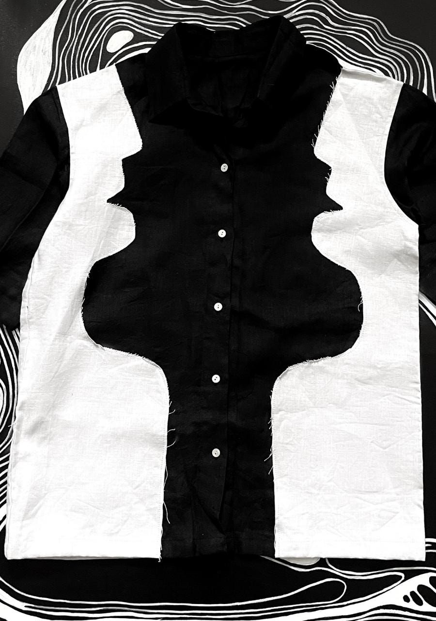 DIALOGUE SHIRT - BLACK - image 2