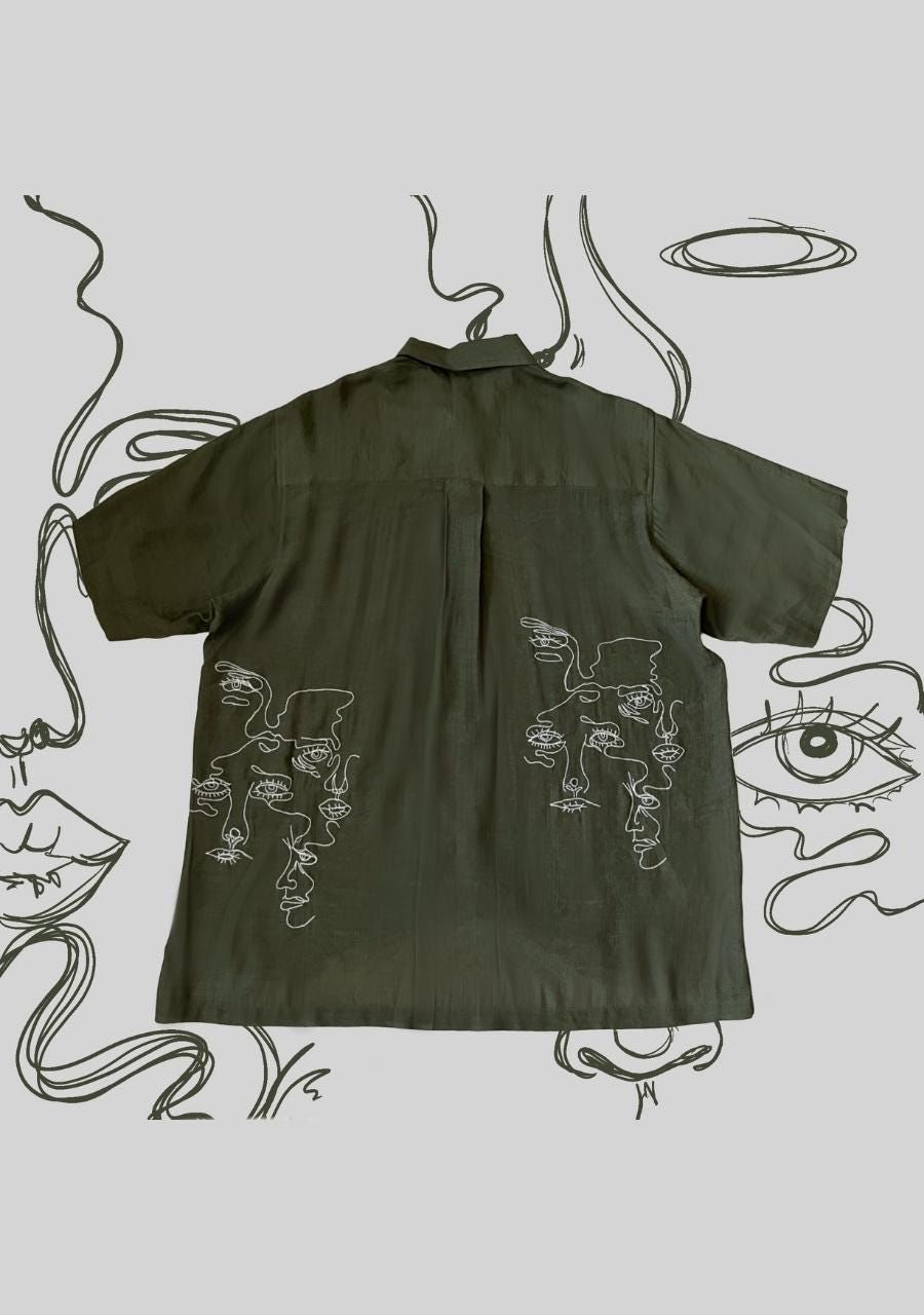 EXPRESSIONS SHIRT - OLIVE - image 2