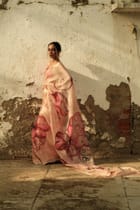 Hibiscus Organza Saree view 4