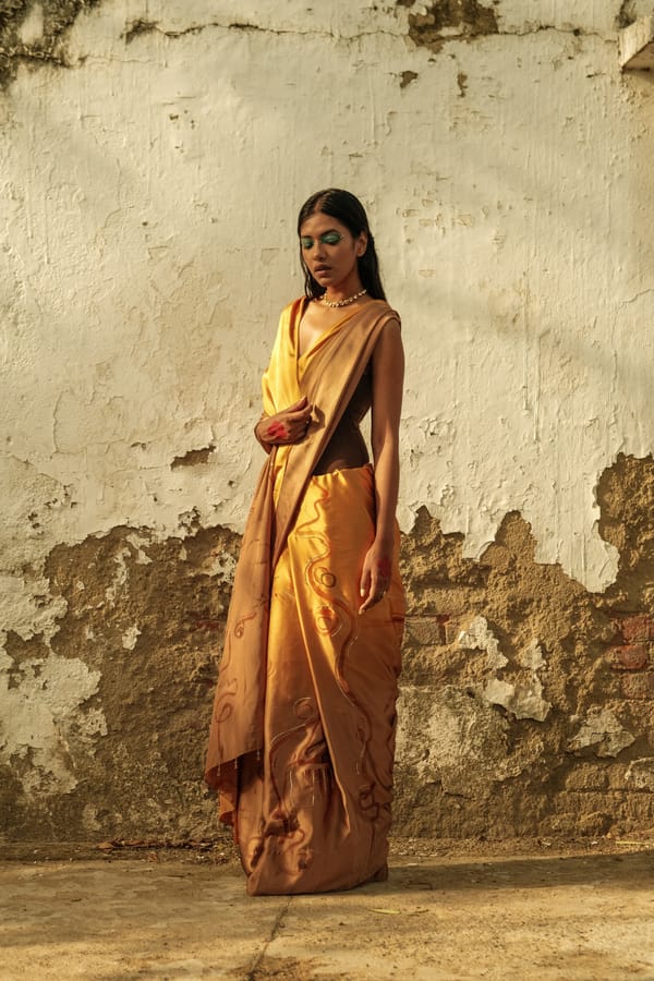NA by Nitya — Bronze Goddess Saree