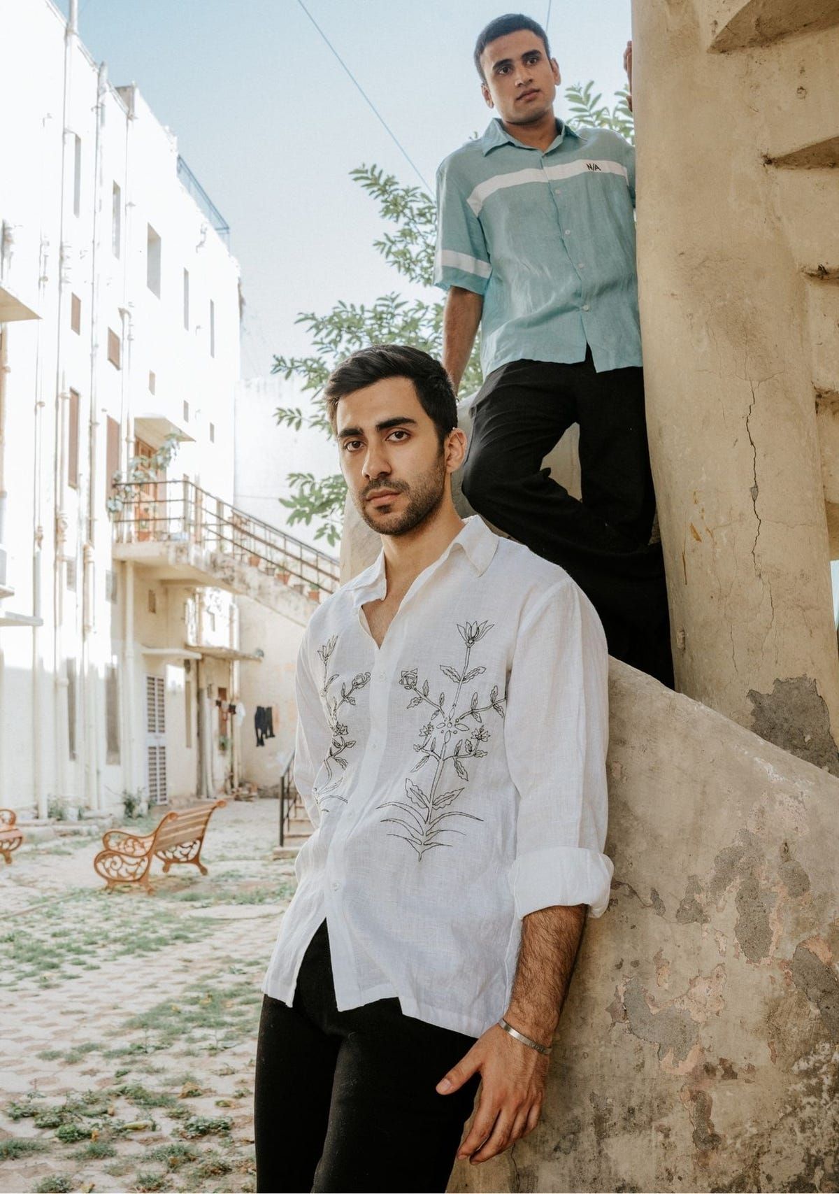 SYMMETRICAL FLOWER SHIRT - image 1