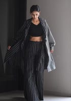 BOX PLEAT STRIPED PANT view 2