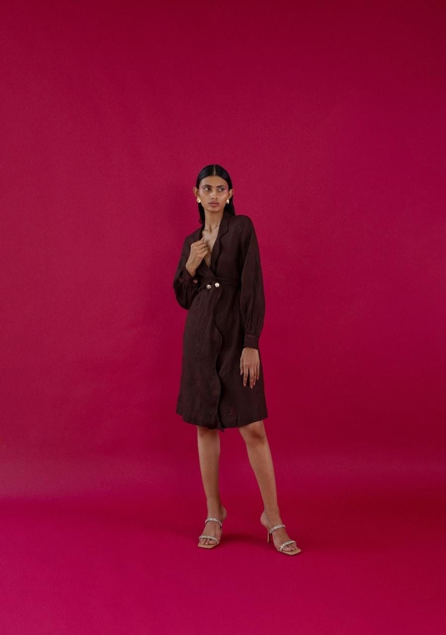 MICHELLE JACKET - CHOCOLATE - image 1