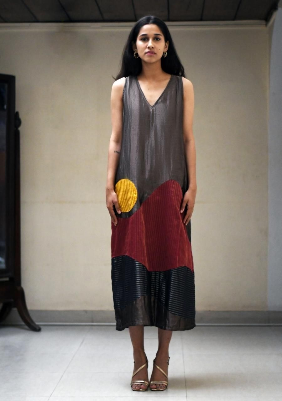 TISSUE LANDSCAPE DRESS - image 2
