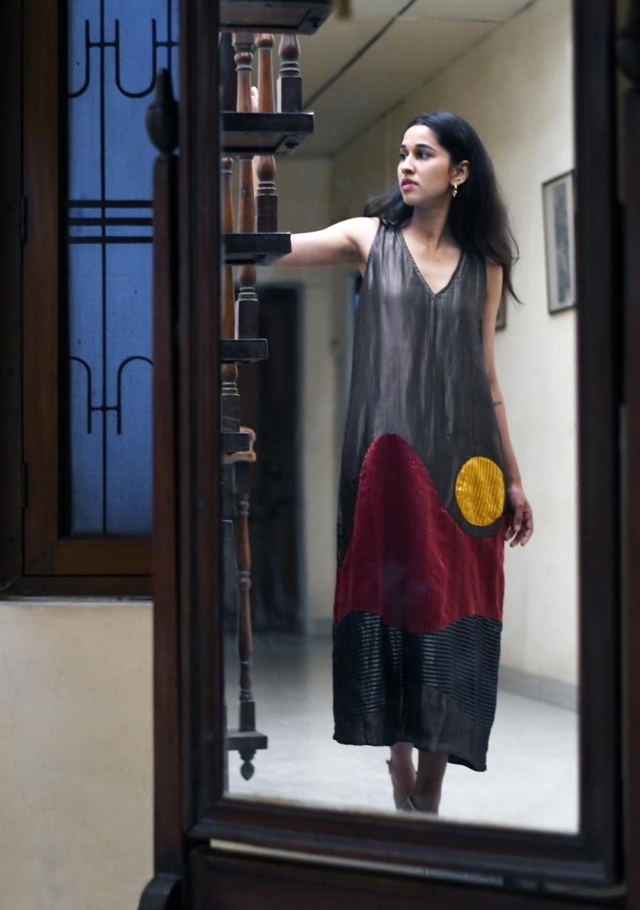 TISSUE LANDSCAPE DRESS - image 3