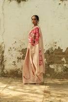 Hibiscus Crepe Saree view 5