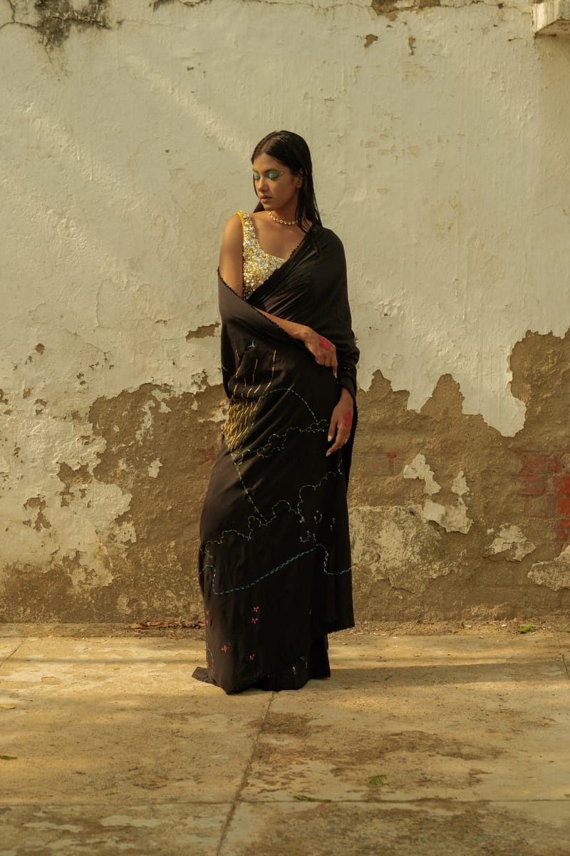 Midnight Sun Saree
