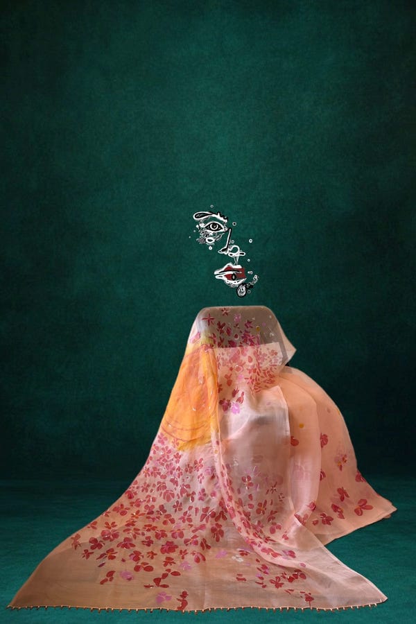 NA by Nitya — Cherry Blossom Saree
