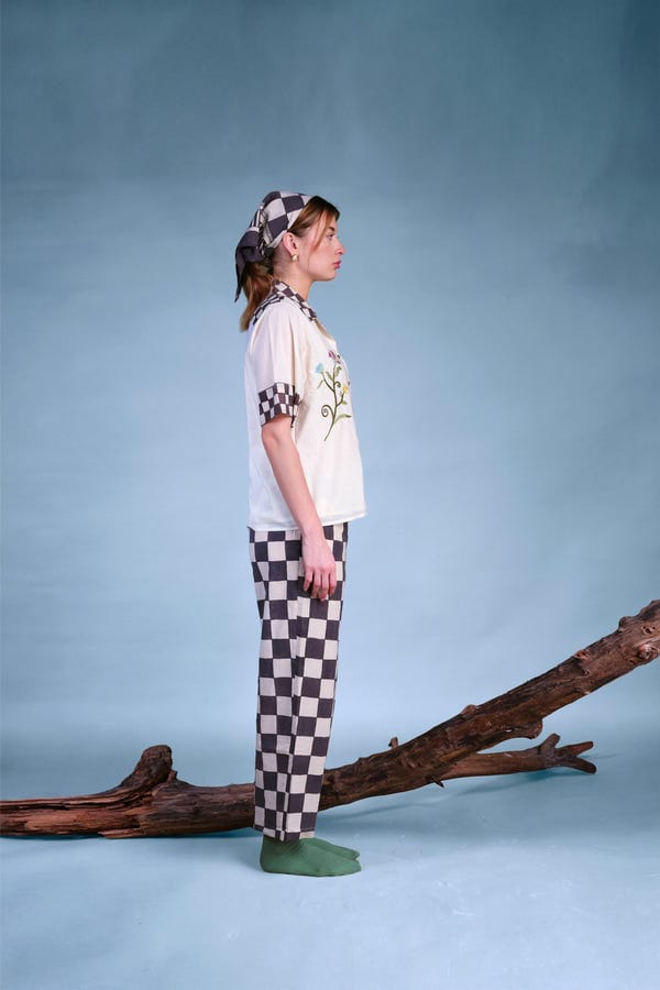 Nambi Kai — In Grid Trousers