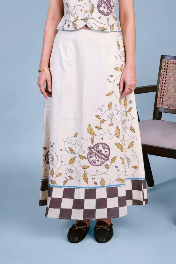 Nambi Kai — Petal Print Skirt