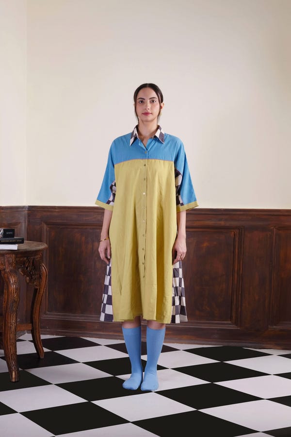 Nambi Kai — Checks in the Mail Dress
