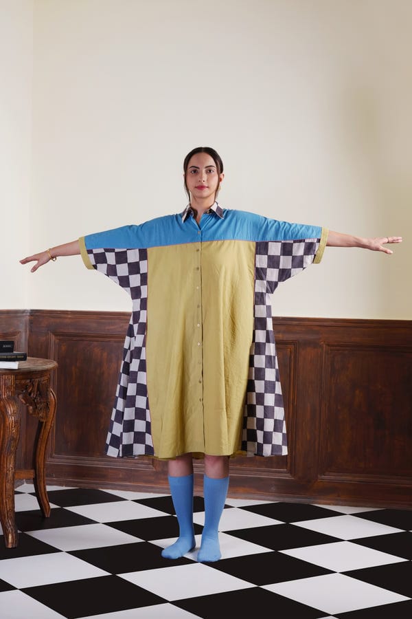 Nambi Kai — Checks in the Mail Dress