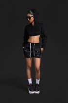 Racing Crop Top Hoodie Hybrid view 1
