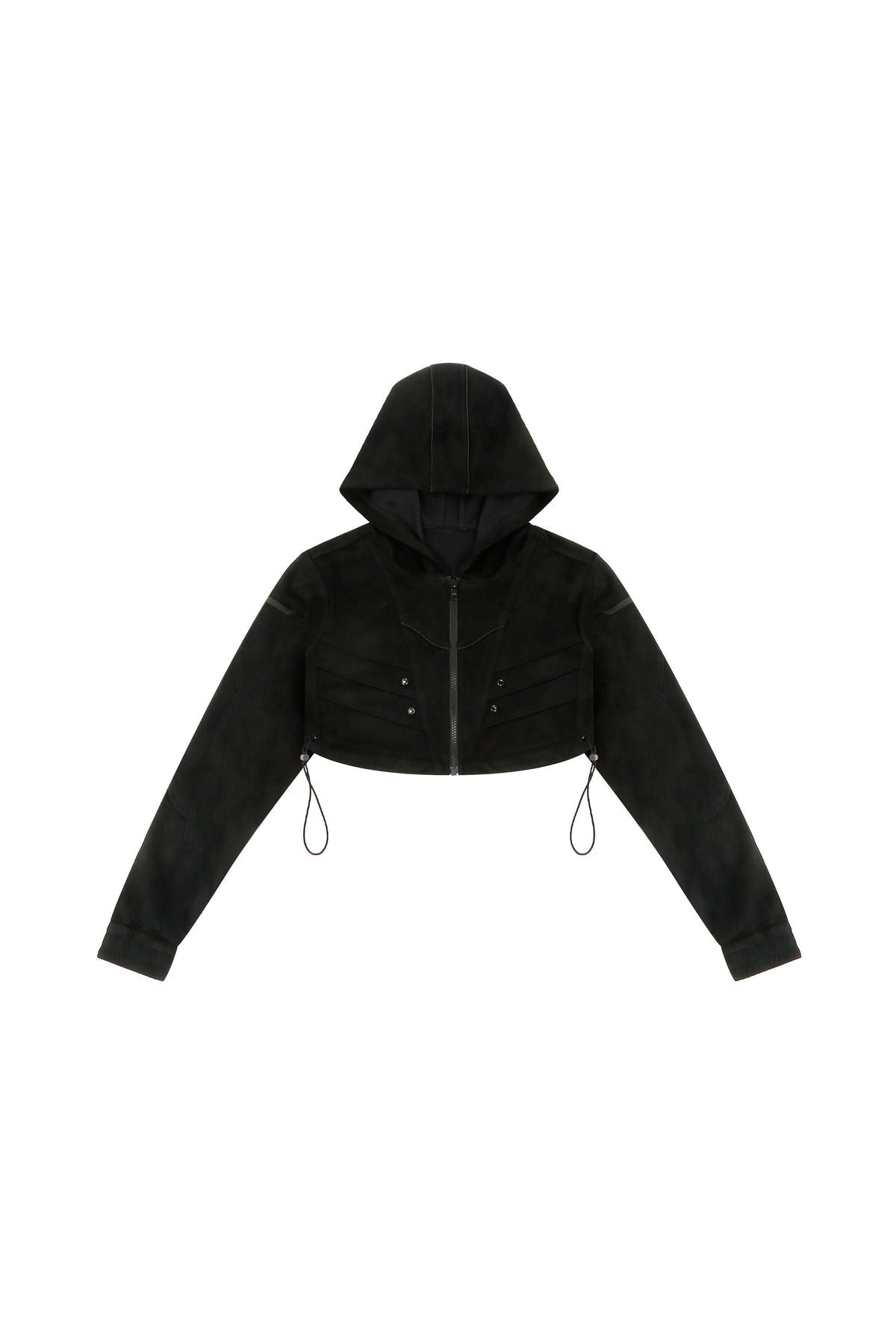 Racing Crop Top Hoodie Hybrid - image 2