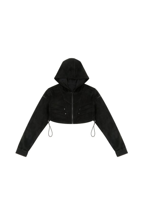Noughtone — Racing Crop Top Hoodie Hybrid