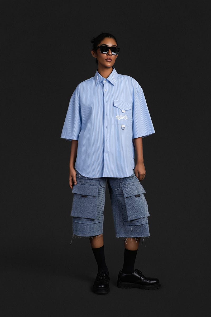 Half Sleeves Biker Shirt