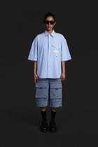 Half Sleeves Biker Shirt view 13