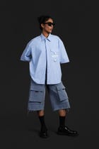Half Sleeves Biker Shirt view 8