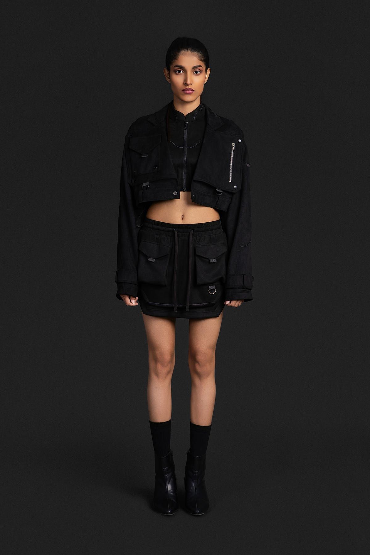 Cropped Utility Jacket - image 1