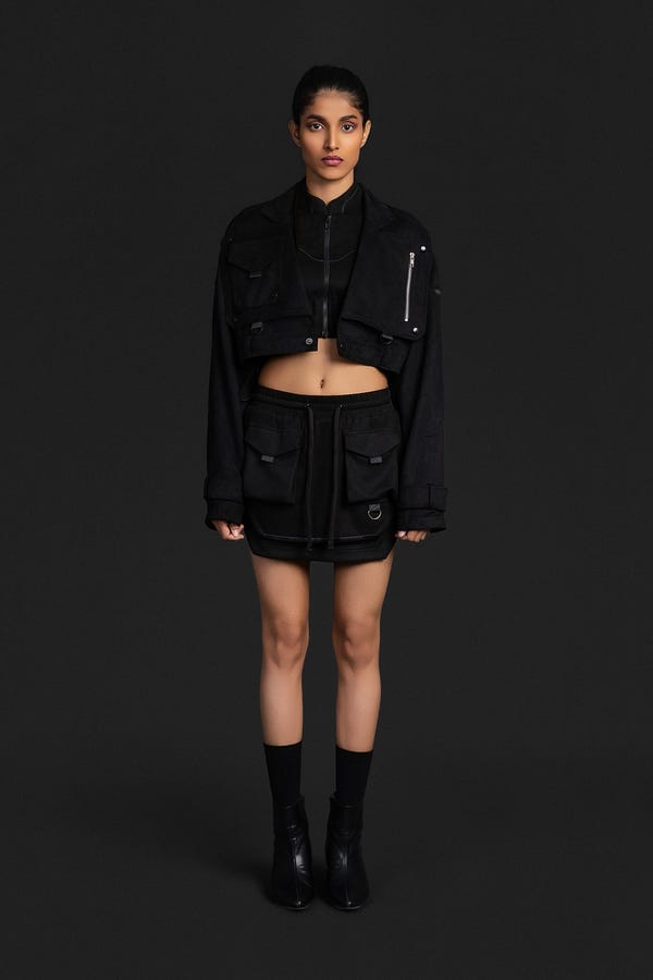 Noughtone — Cropped Utility Jacket