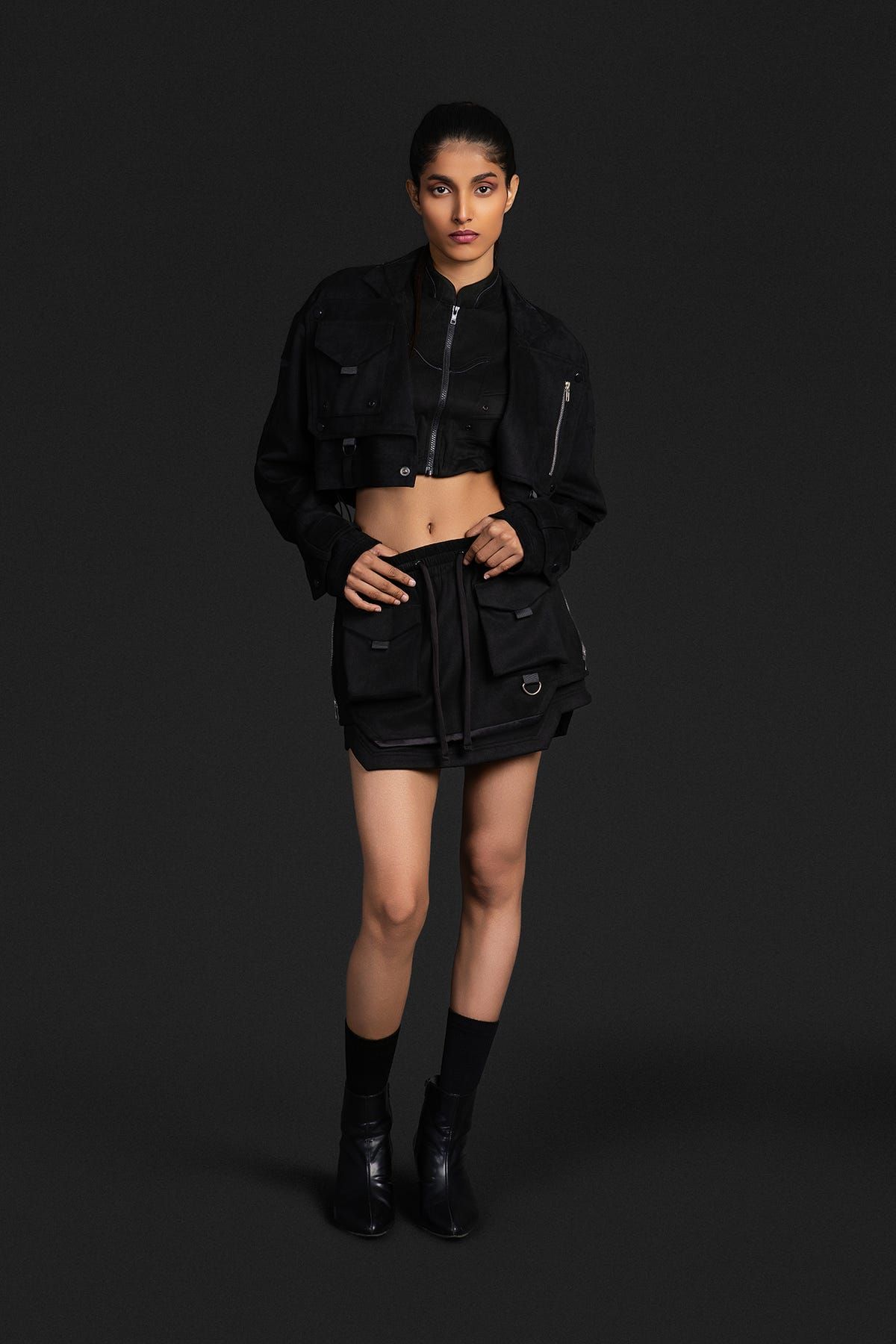 Cropped Utility Jacket - image 5