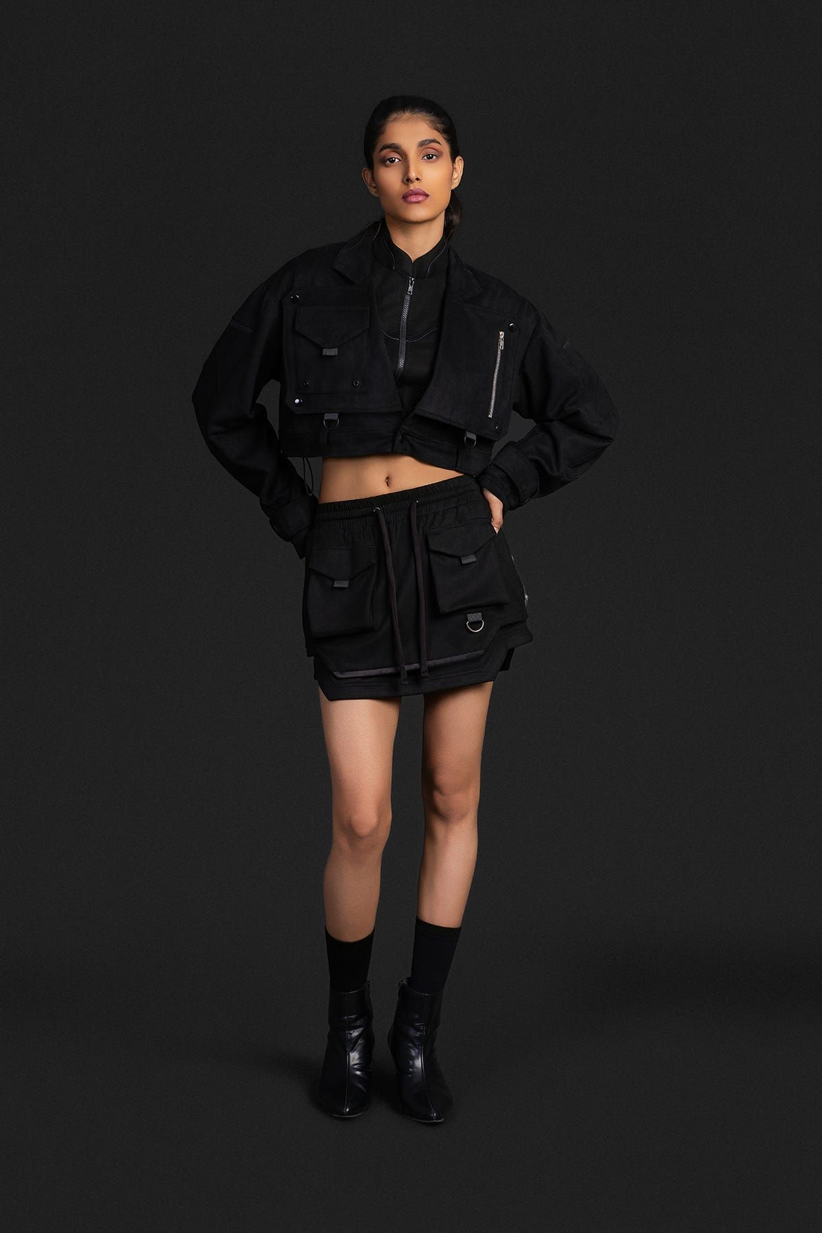 Cropped Utility Jacket - image 6