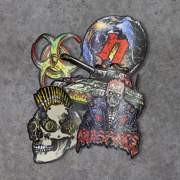 Nuisance — Plotting The Apocalypse Sticker Pack