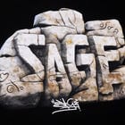 SAGE OZO Stone Graffiti T-Shirt view 5
