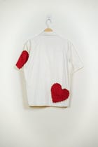 Hearts appliqué with pearls shirt view 3