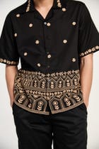 "Vintage border" embroidered shirt view 2