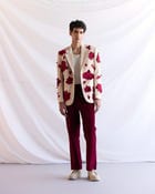 Formal Pants- Burgundy corduroy view 2
