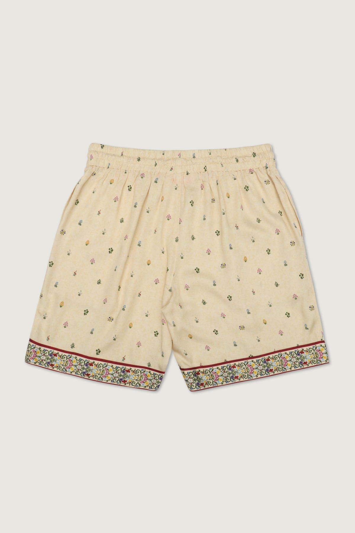 Floral border print shorts - image 2