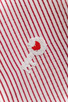 "8-bit love" hand embroidered shirt view 7
