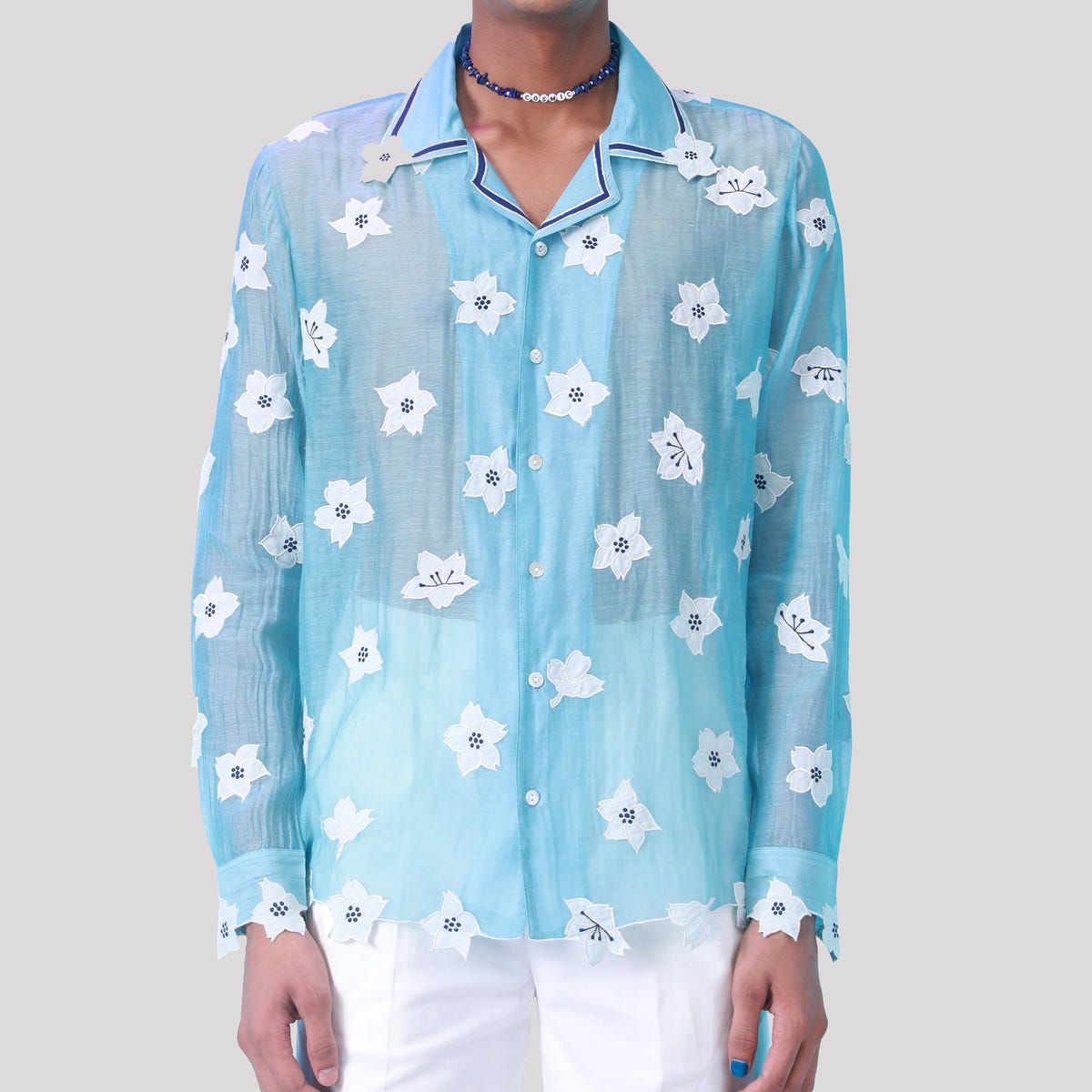 "Frozen Garden" Appliqué shirt - image 2