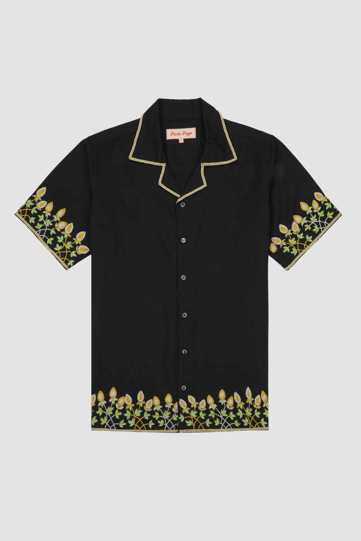Floral beadborder shirt - image 1