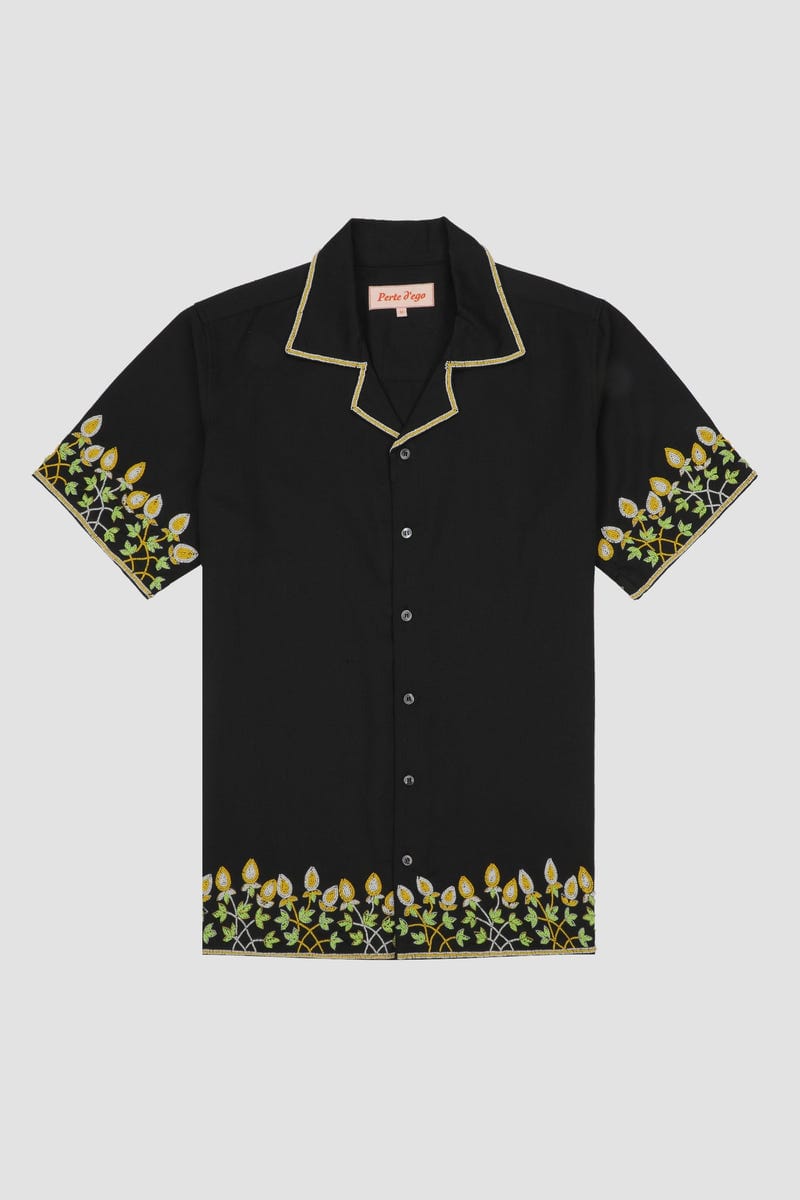 Floral beadborder shirt