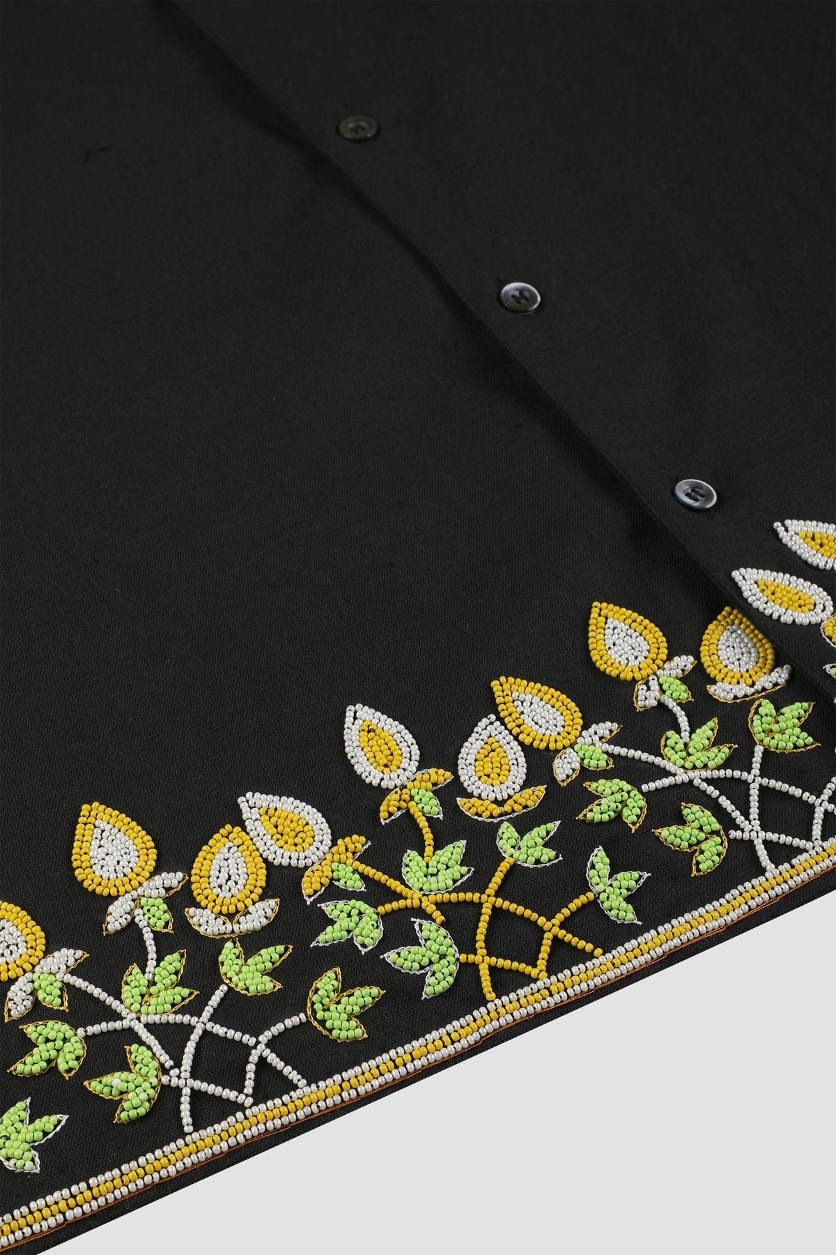 Floral beadborder shirt - image 4
