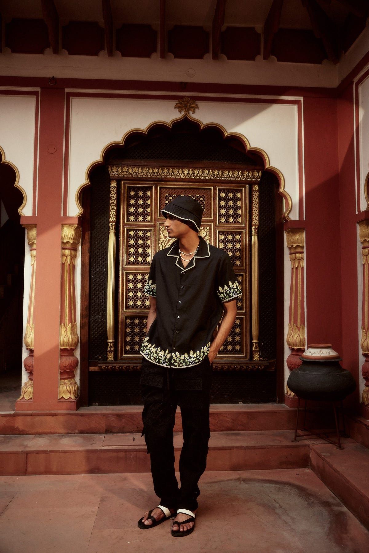 Floral beadborder shirt - image 5