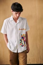 Macaw embroidered shirt view 2