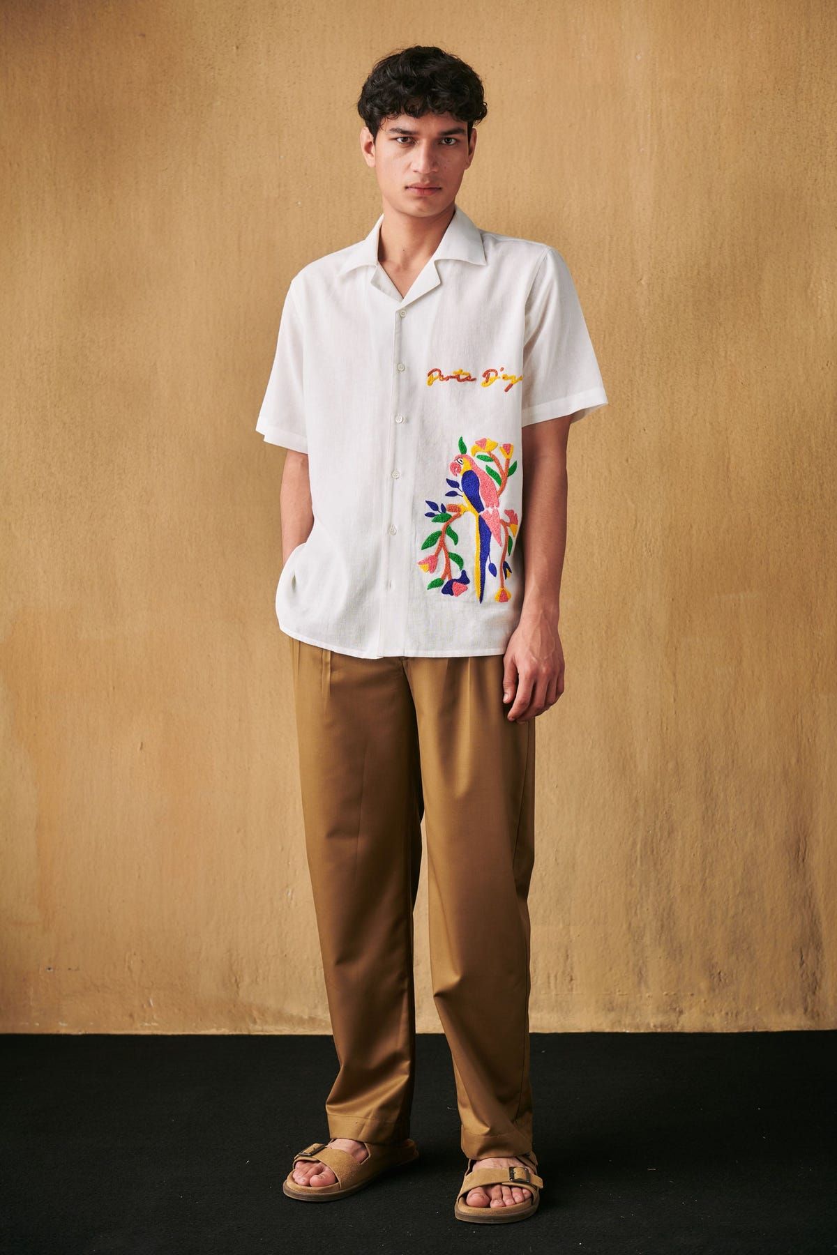 Macaw embroidered shirt - image 3