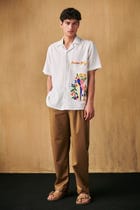 Macaw embroidered shirt view 3