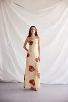"Lovers" Pleated Cowl Aline Dress view 3