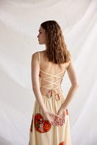 "Lovers" Pleated Cowl Aline Dress view 6